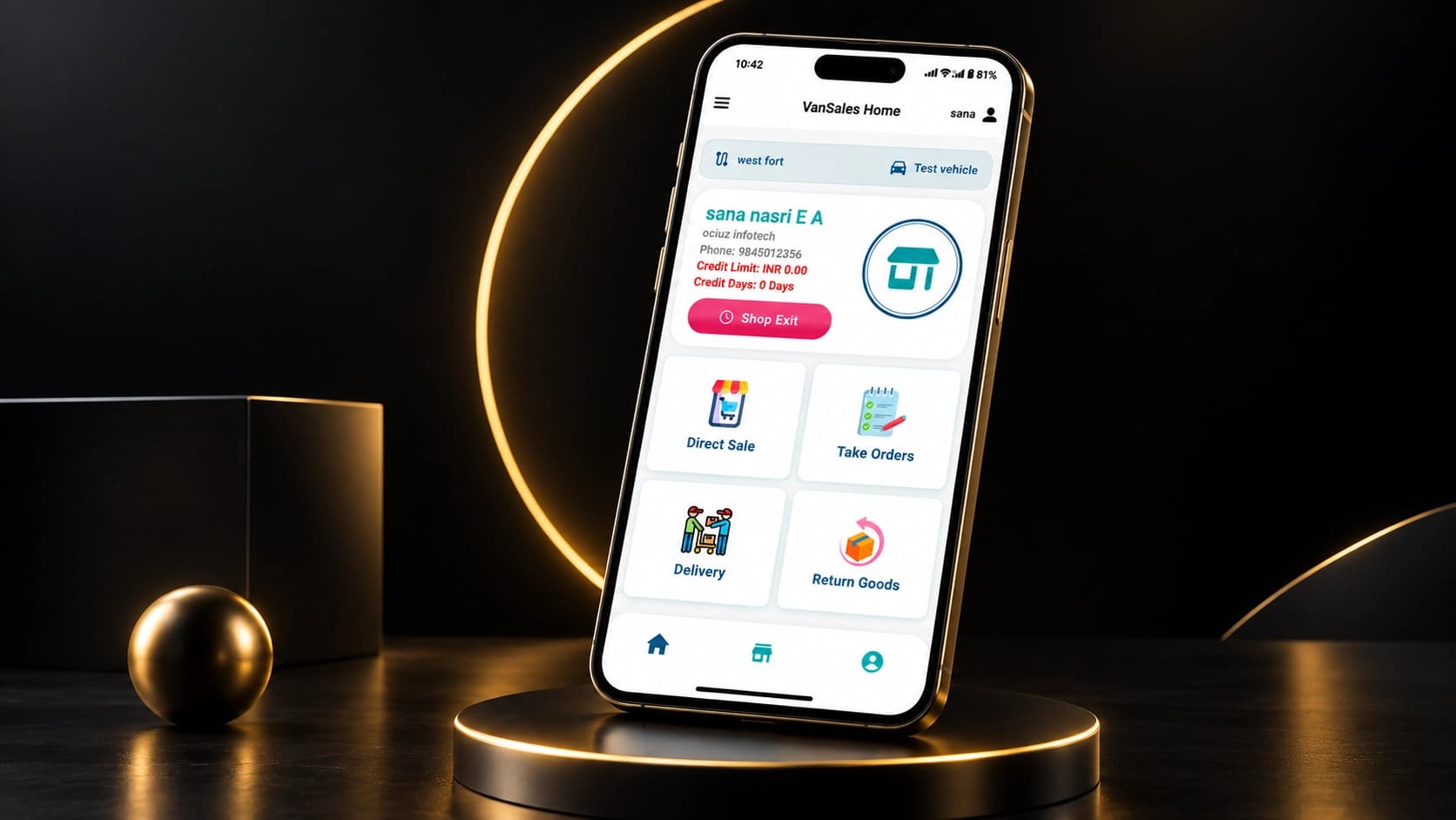Vansales Tracking Software